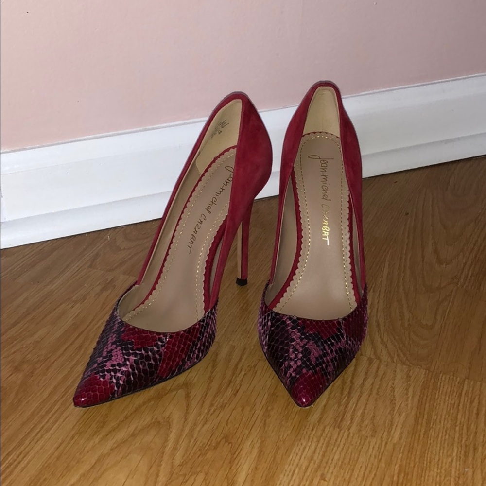 Jean-Michel Cazabat snakeskin pumps
